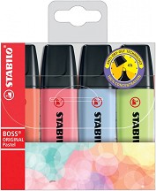   Stabilo Boss Original Pastel - 4  8  - 