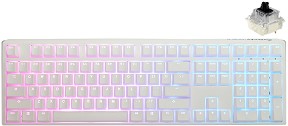    Ducky One 3 Pure White - Full Size,  USB  1.8 m, ANSI Layout, Hot-Swap, Cherry MX Black RGB - 