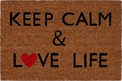   My Garden Keep Calm & Love Life - 60 / 40 / 1.5 cm - 