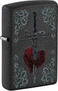   Zippo Heart Dagger Tattoo Design - 