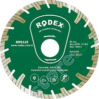      Rodex - ∅ 125 / 2.2 / 22.2 mm   Turbo - 