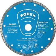      Rodex - ∅ 115 / 2.2 / 22.2 mm   Turbo - 