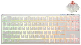    Ducky One 3 TKL Pure White - TKL,  USB  1.8 m, ANSI Layout, Hot-Swap, Cherry MX Silent Red RGB - 