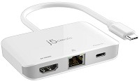  USB-C male  HDMI / RJ45 / USB-C PD female j5create - 