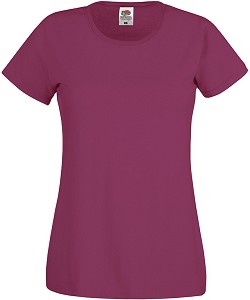   Fruit of the Loom - Burgundy - 100% ,   Lady Fit Original - 