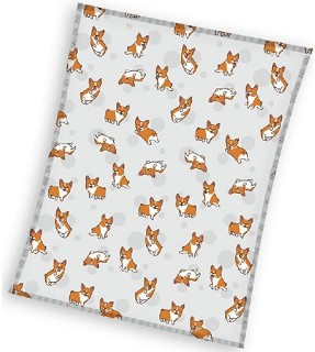   Welsh Corgy Dogs - Sonne - 130 x 170 cm - 