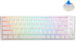    Ducky One 3 SF Pure White - 65%,  USB  1.8 m, ANSI Layout, Hot-Swap, Cherry MX Blue RGB - 