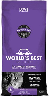      World's Best Cat Litter Multiple Lavender - 3.18 ÷ 12.7 kg,     - 