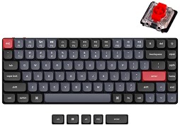    Keychron K3 Pro - 75%, Bluetooth, USB, ANSI Layout, RGB, Hot-Swap, Gateron Low Profile 2.0 Red - 