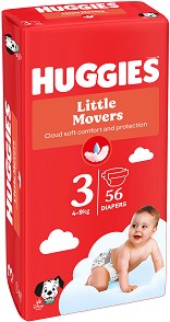  Huggies Little Movers 3 - 56 ,   4-9 kg,   101  - 