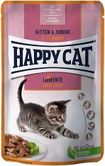    Happy Cat Meat in Sauce Kitten and Junior - 85 g,  ,   Young,  2  12  - 