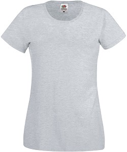   Fruit of the Loom - Heather Grey - 97%   3% ,   Lady Fit Original - 