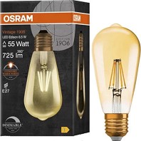 LED  Osram LED DIM CL EDISON GOLD55 824 E27 6.5 W 2400K - 725 lm   Vintage 1906 - 