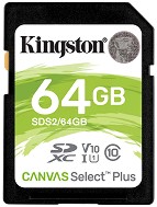 SDXC   64 GB Kingston Canvas Select Plus - Class 10, U3, V30 - 